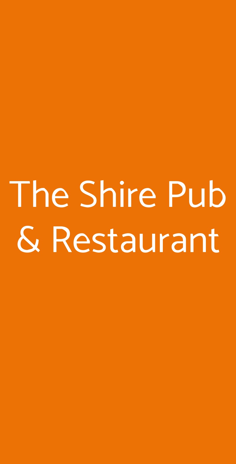 The Shire Pub & Restaurant Sant'Angelo Dei Lombardi menù 1 pagina