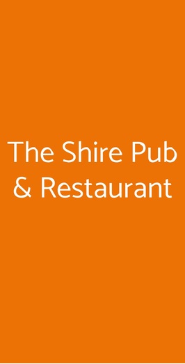 The Shire Pub & Restaurant, Sant'Angelo Dei Lombardi