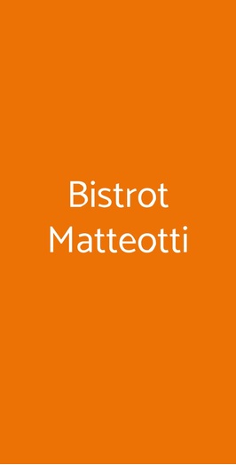 Bistrot Matteotti, Torino
