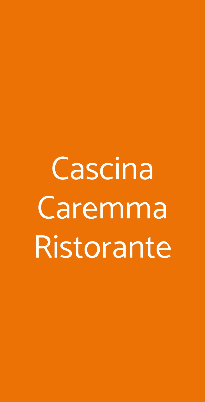 Cascina Caremma Ristorante Besate menù 1 pagina