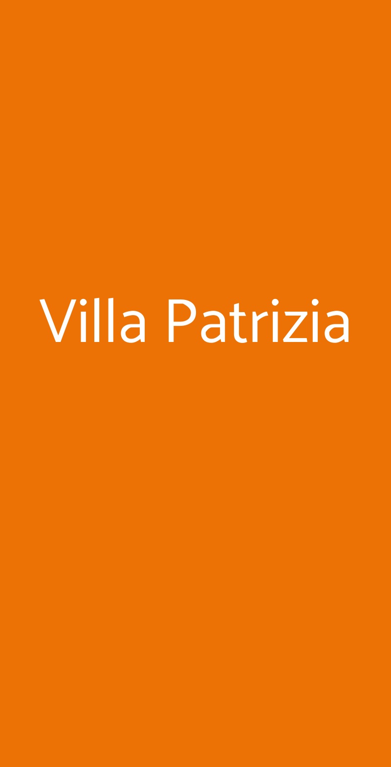 Villa Patrizia Montecatini Terme menù 1 pagina
