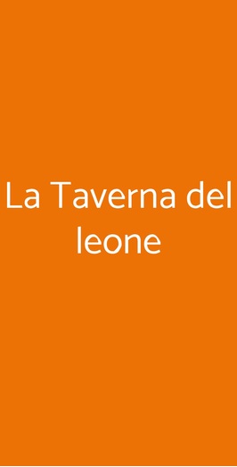 La Taverna Del Leone, Laurito