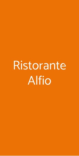 Ristorante Alfio, Monza
