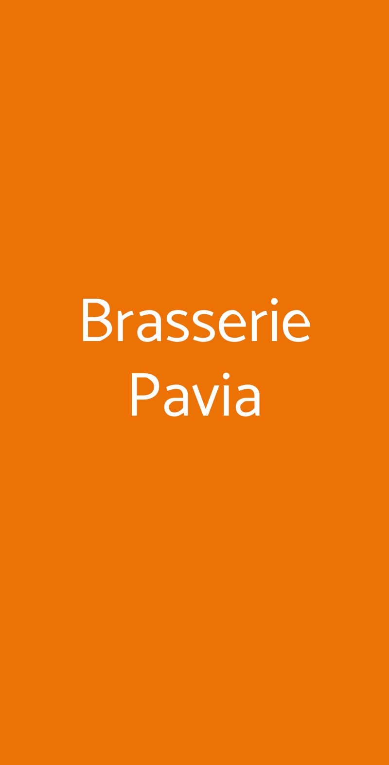 Brasserie Pavia Zeccone menù 1 pagina