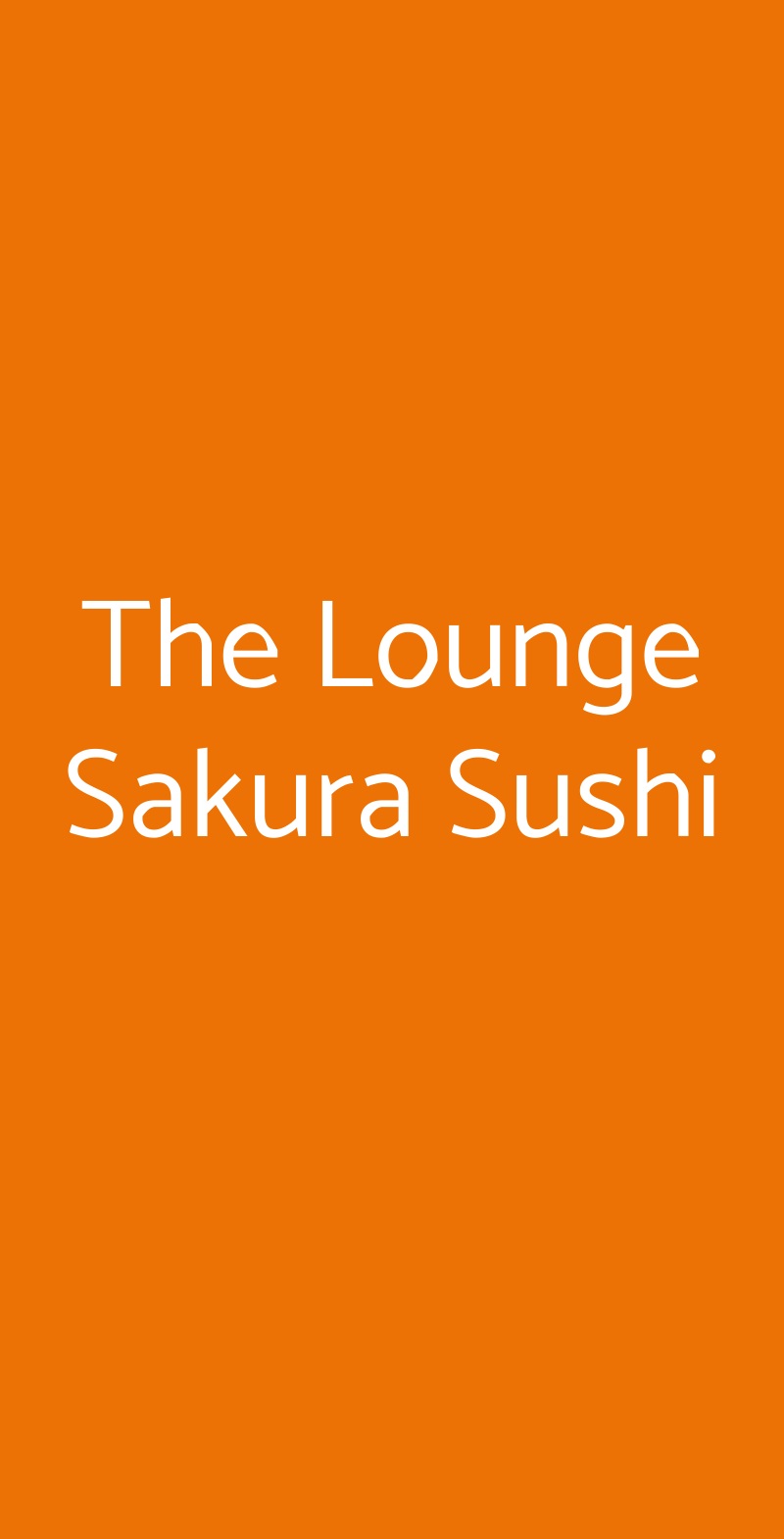 The Lounge Sakura Sushi Desenzano Del Garda menù 1 pagina