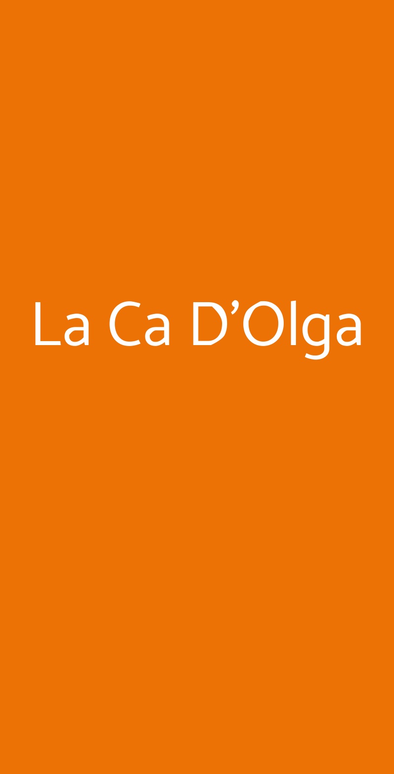 La Ca D'olga, La Morra