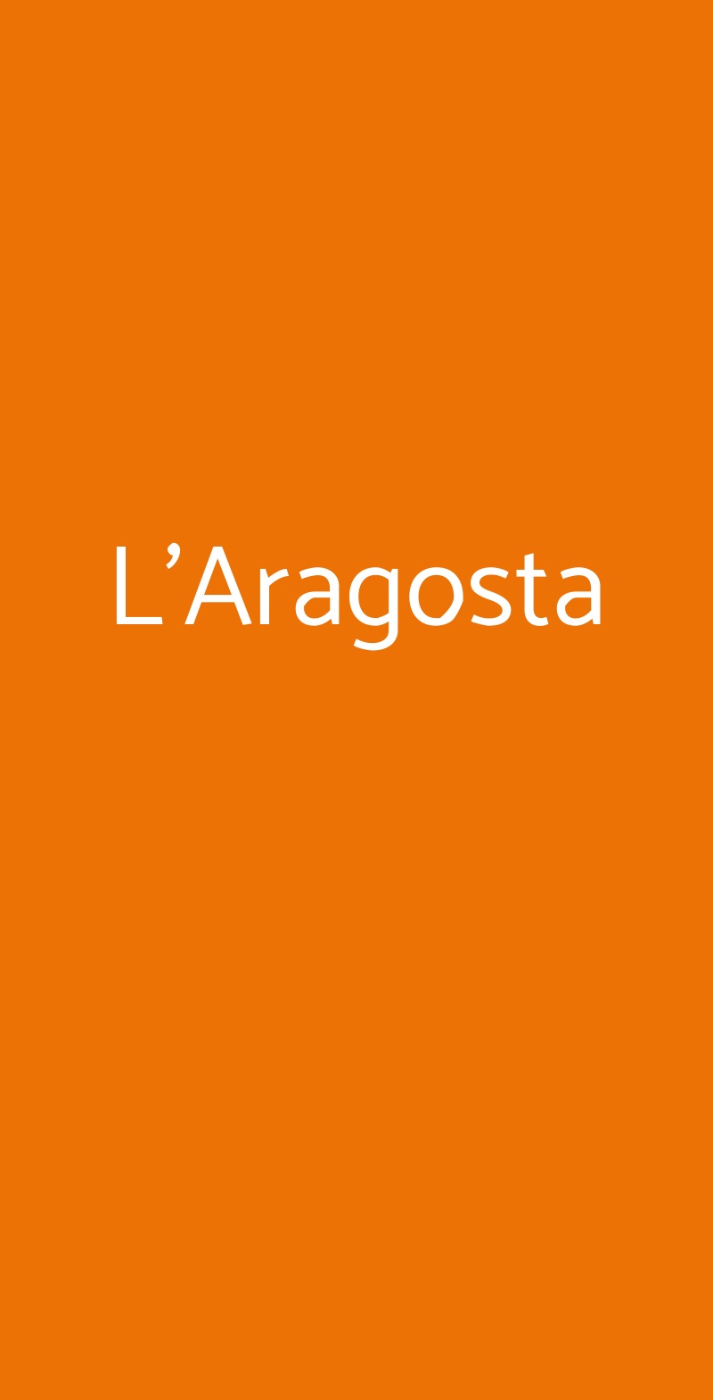 L'aragosta, Siniscola