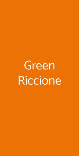 Green Riccione, Riccione