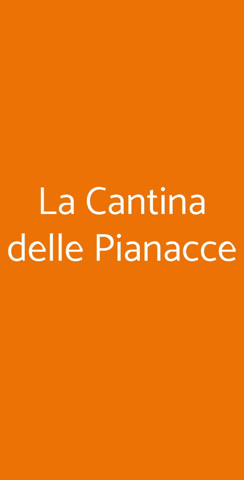 La Cantina delle Pianacce Coreglia Antelminelli menù 1 pagina