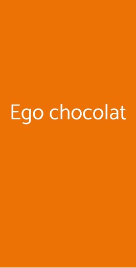 Ego Chocolat, Milano