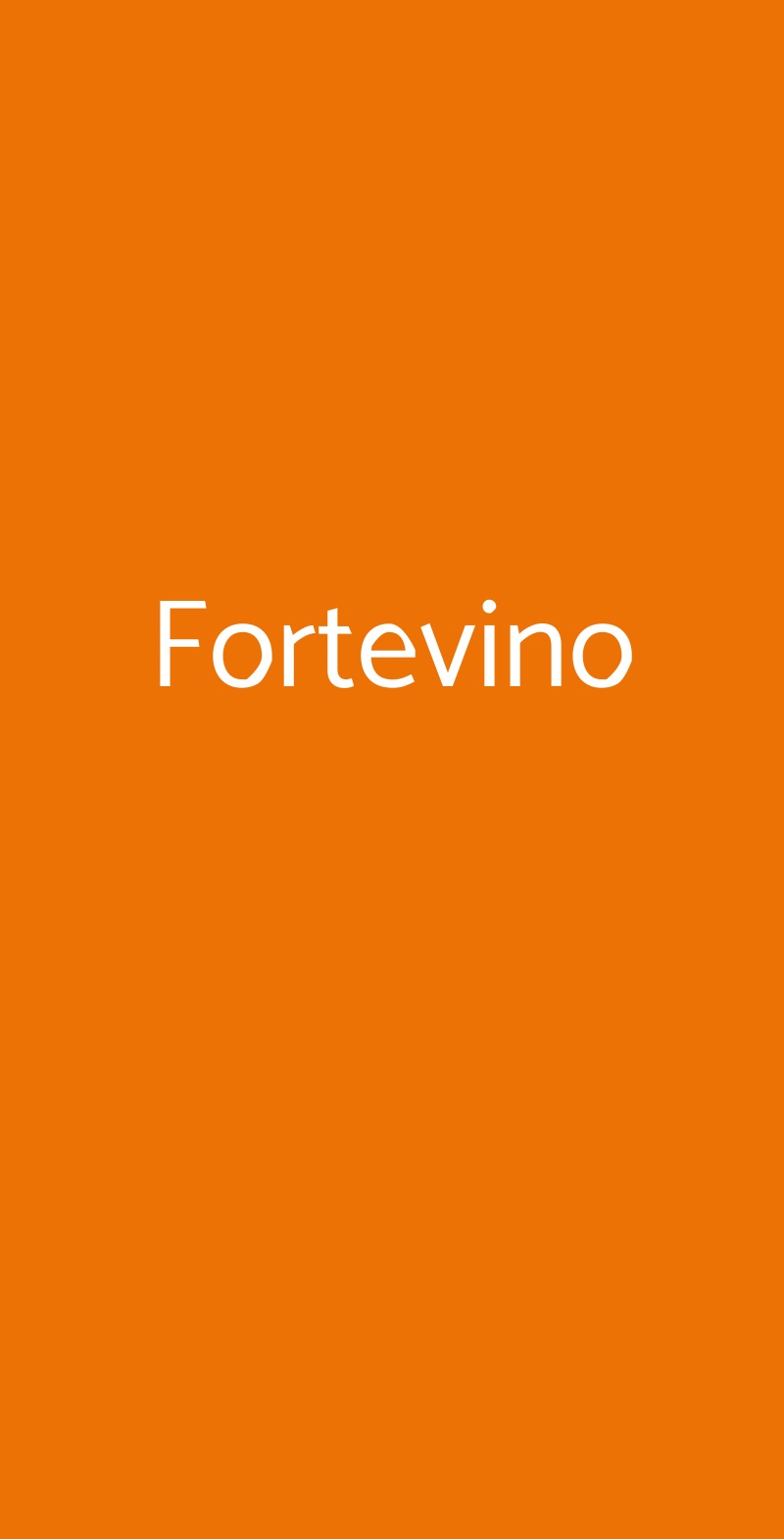 Fortevino Firenze menù 1 pagina