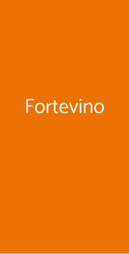 Fortevino, Firenze