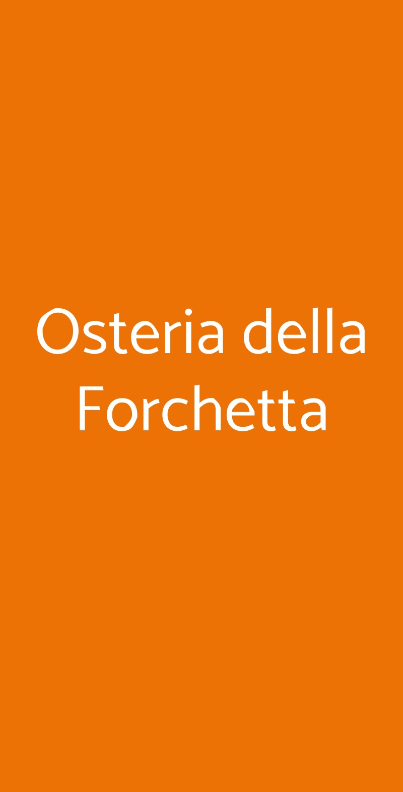 Osteria Della Forchetta, Roma