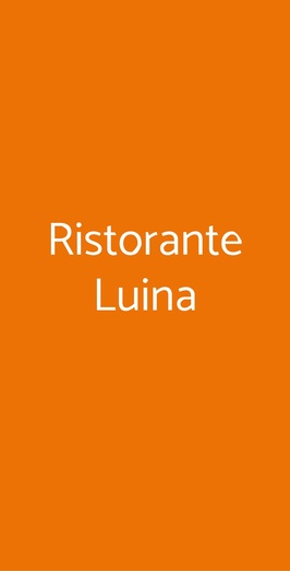 Ristorante Luina