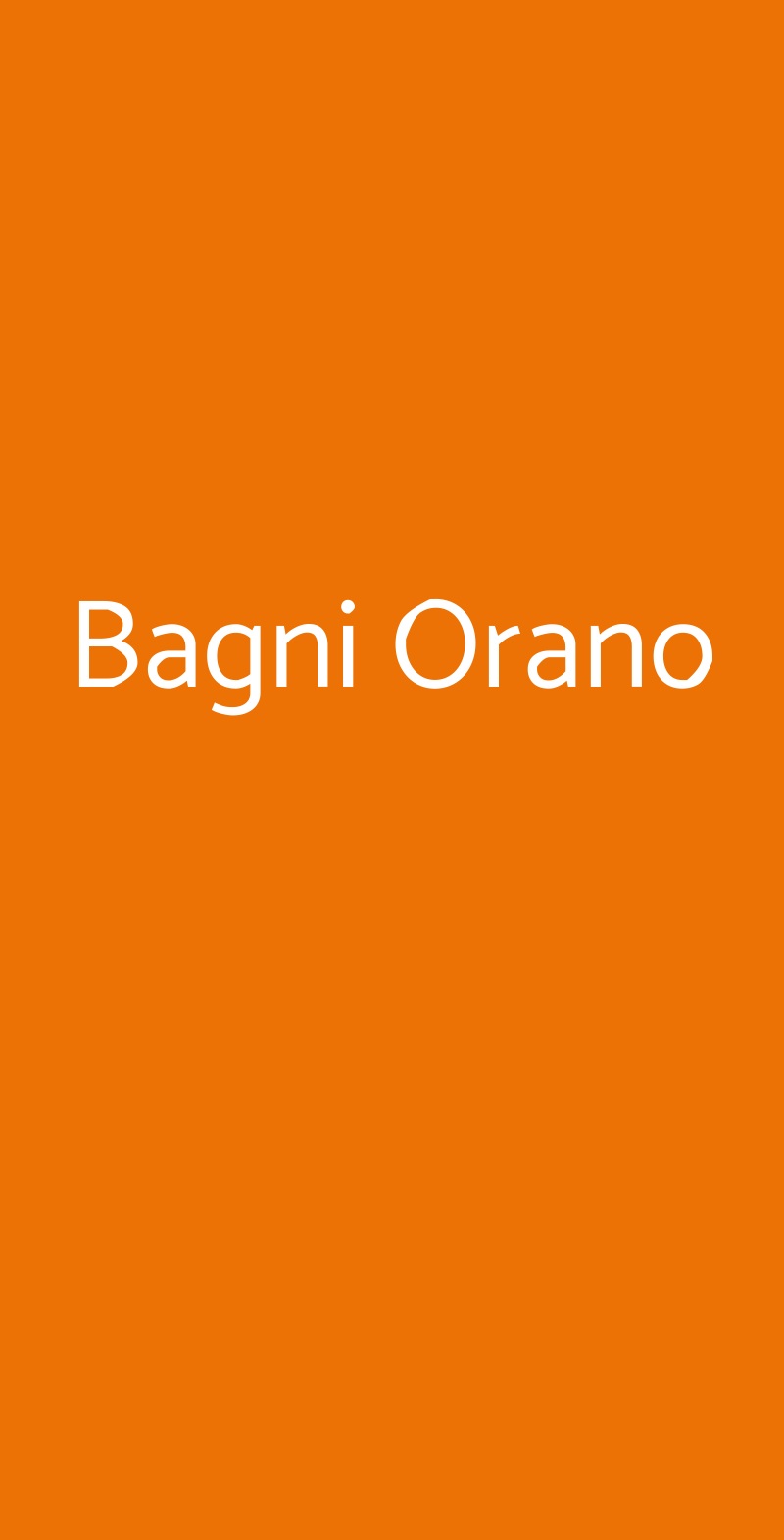 Bagni Orano, Capoliveri