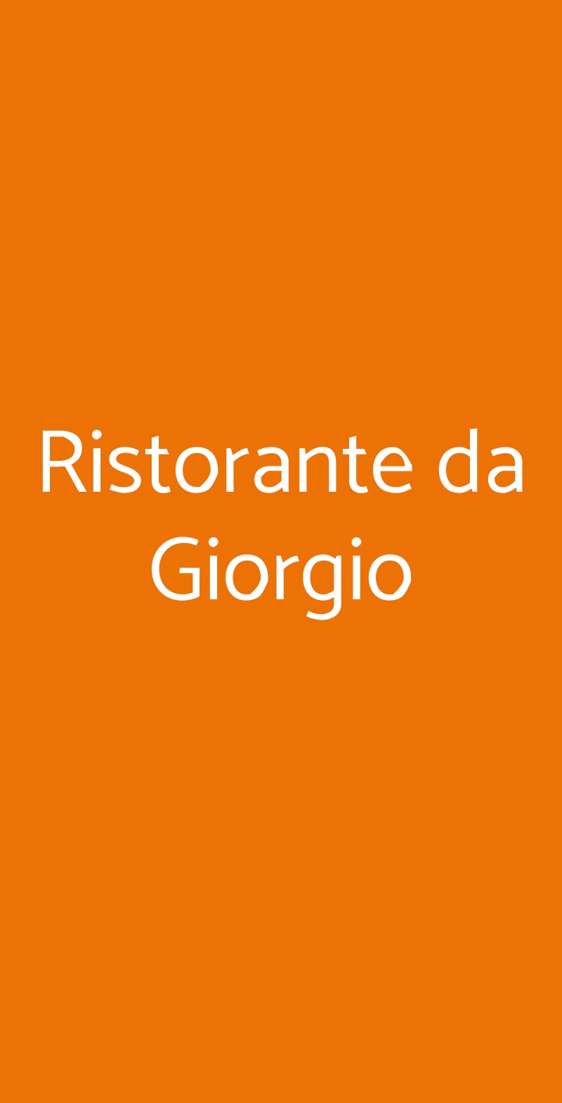 Ristorante Da Giorgio, Fiesso