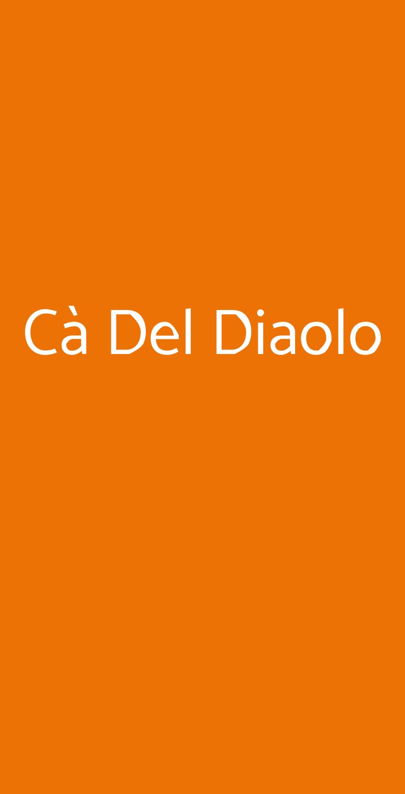 Cà Del Diaolo Badia Calavena menù 1 pagina