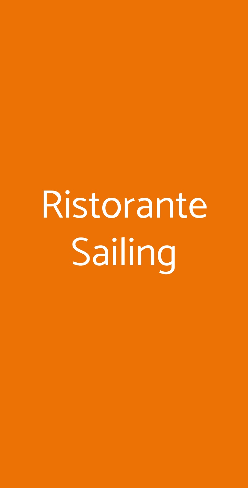 Ristorante Sailing Castellammare del Golfo menù 1 pagina