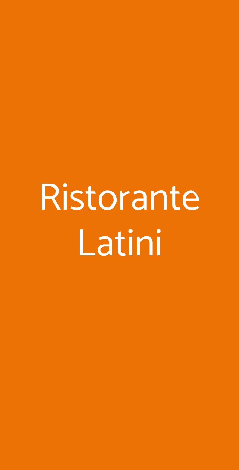Ristorante Latini San Gimignano menù 1 pagina