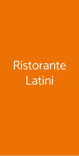 Ristorante Latini, San Gimignano