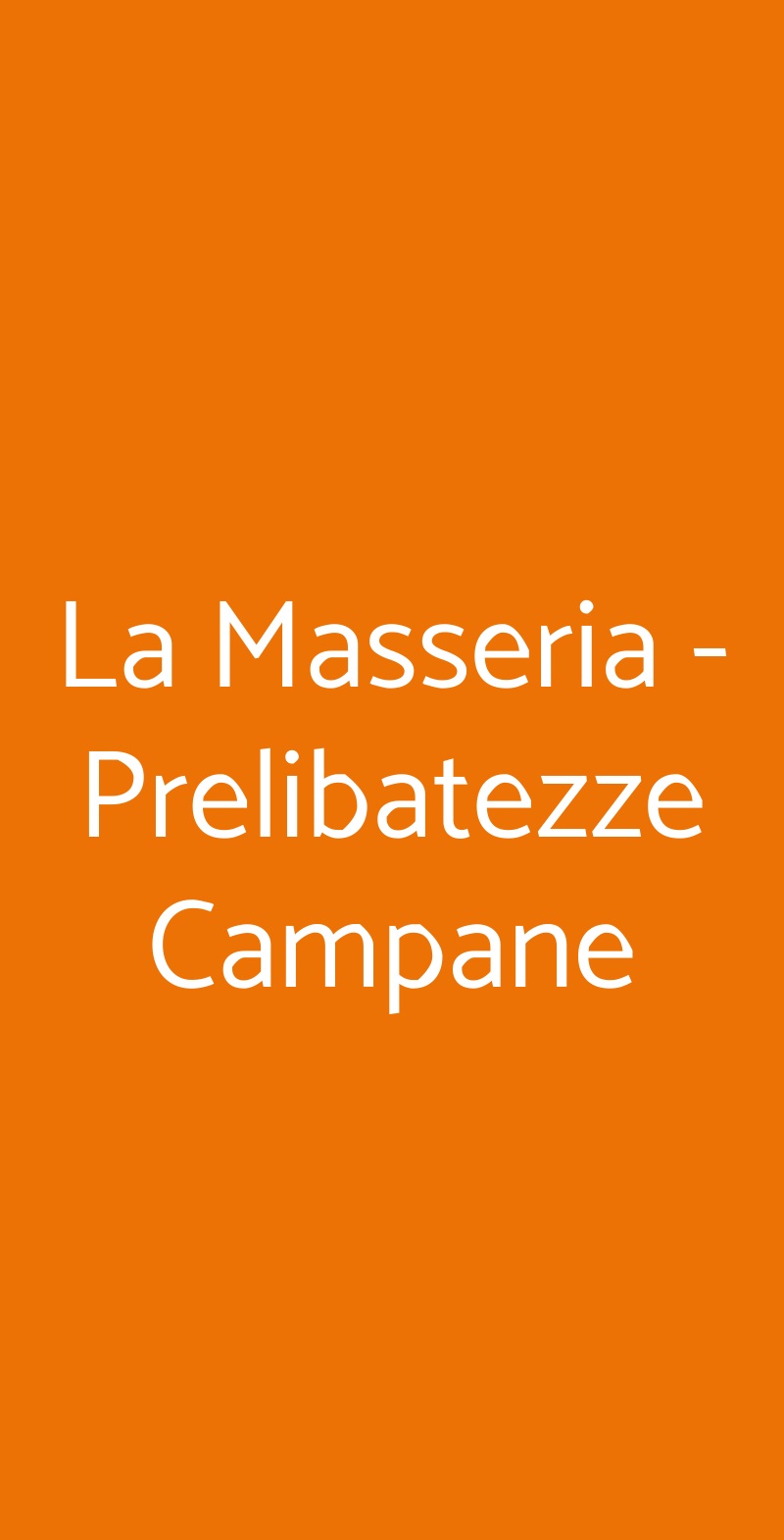 La Masseria - Prelibatezze Campane Montoro Inferiore menù 1 pagina