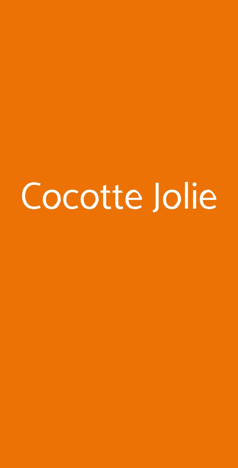 Cocotte Jolie Segrate menù 1 pagina