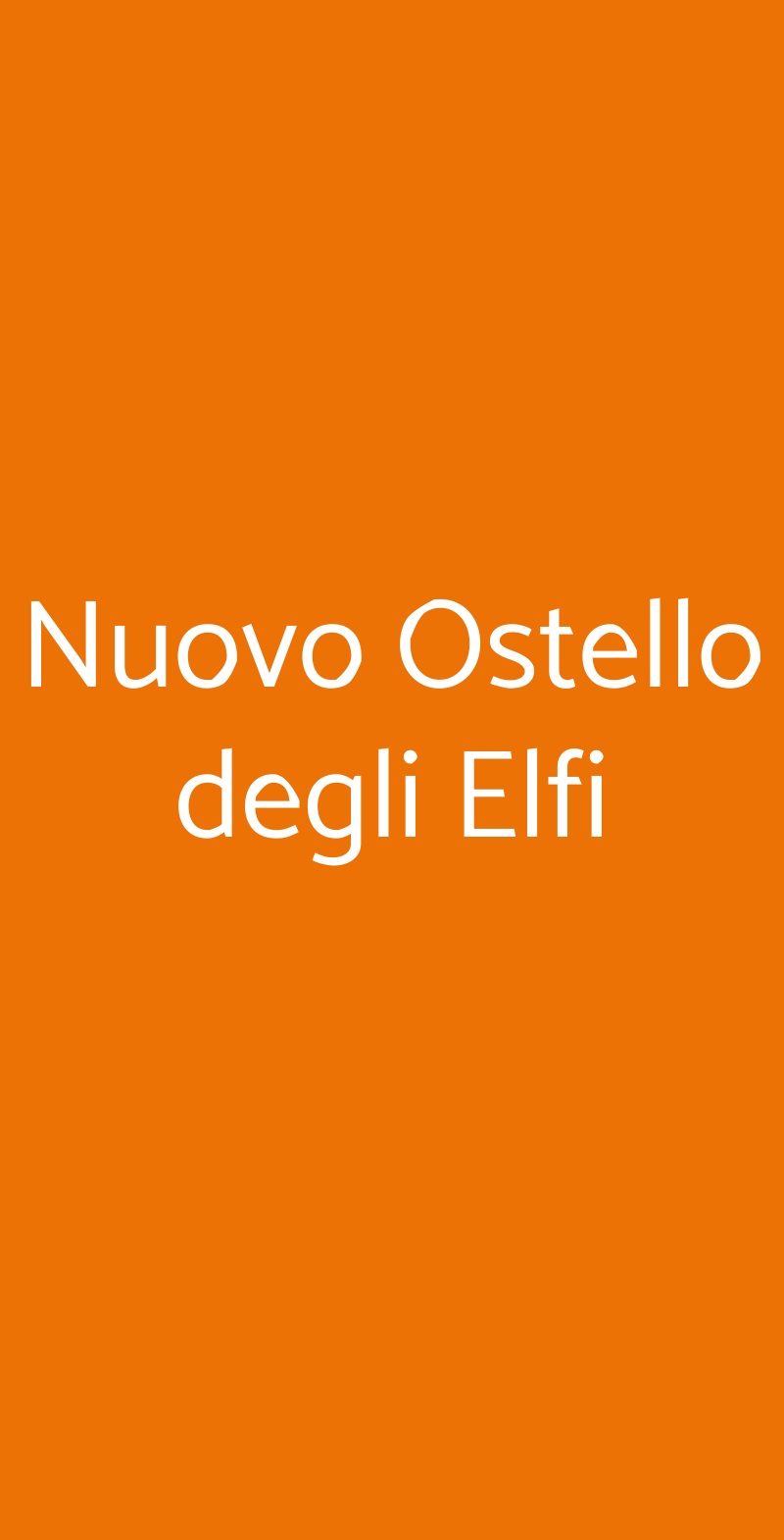 Nuovo Ostello degli Elfi Vernasca menù 1 pagina