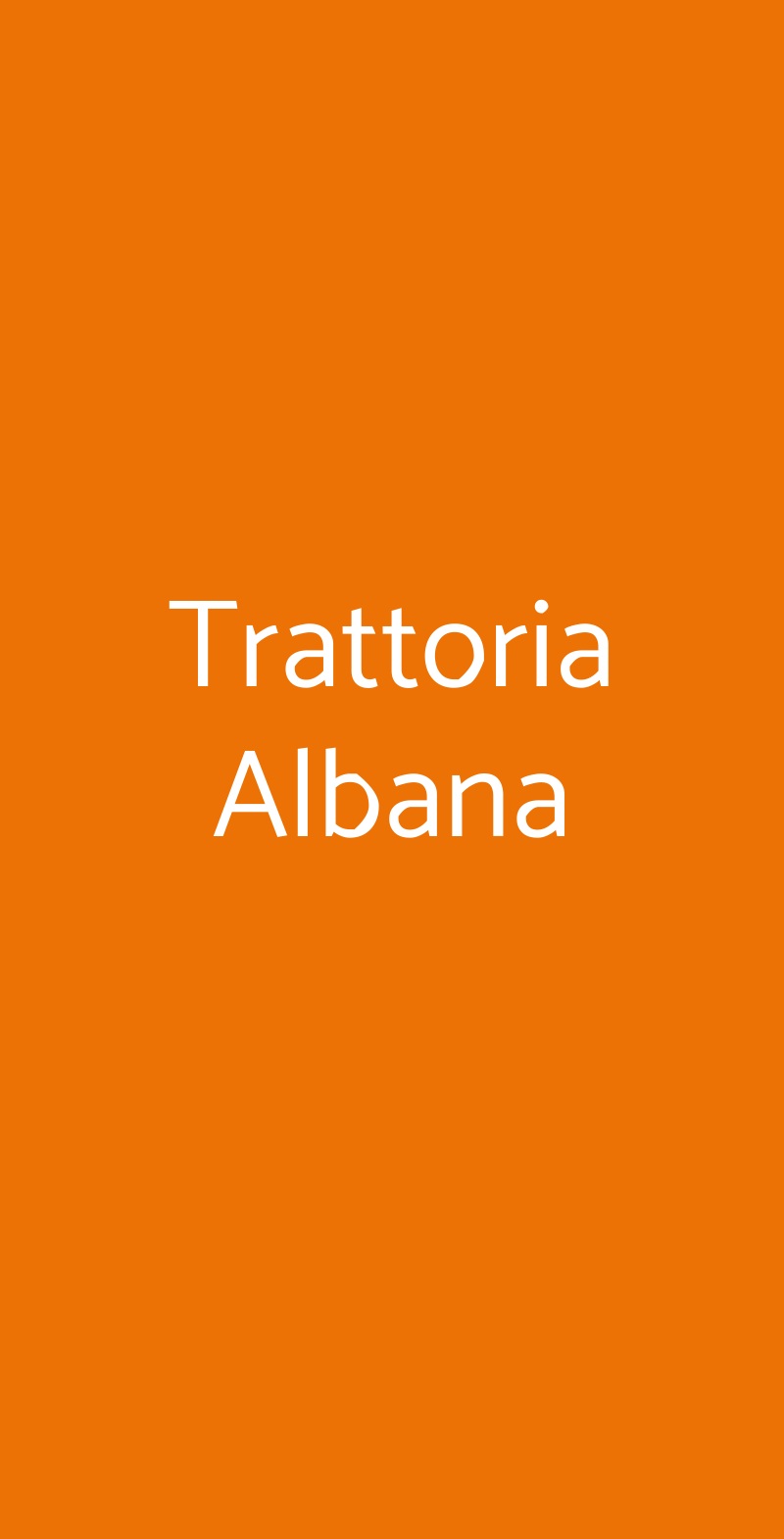 Trattoria Albana Volterra menù 1 pagina