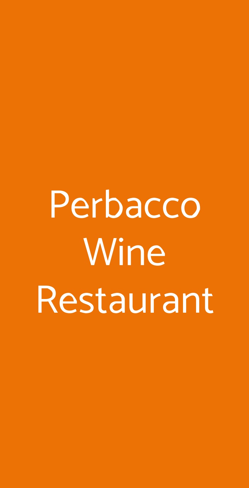 Perbacco Wine Restaurant Casoria menù 1 pagina