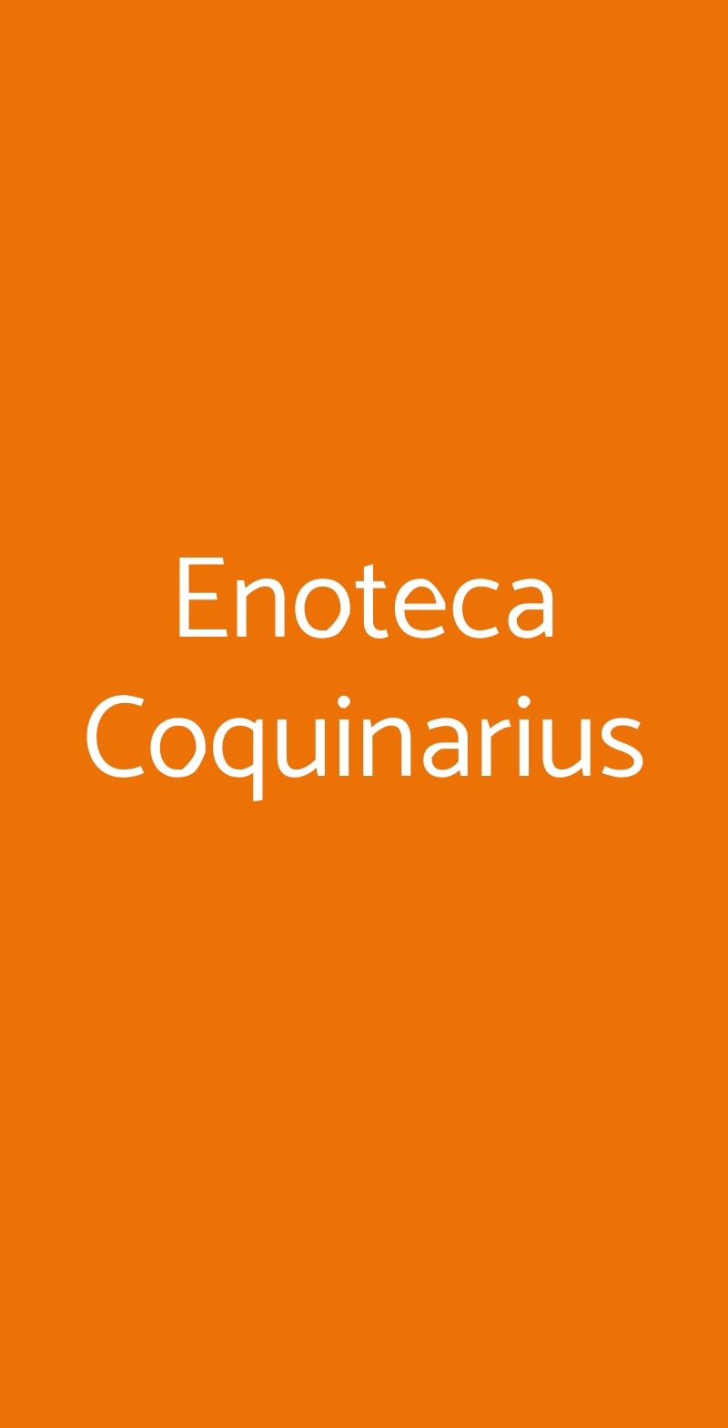 Enoteca Coquinarius Firenze menù 1 pagina