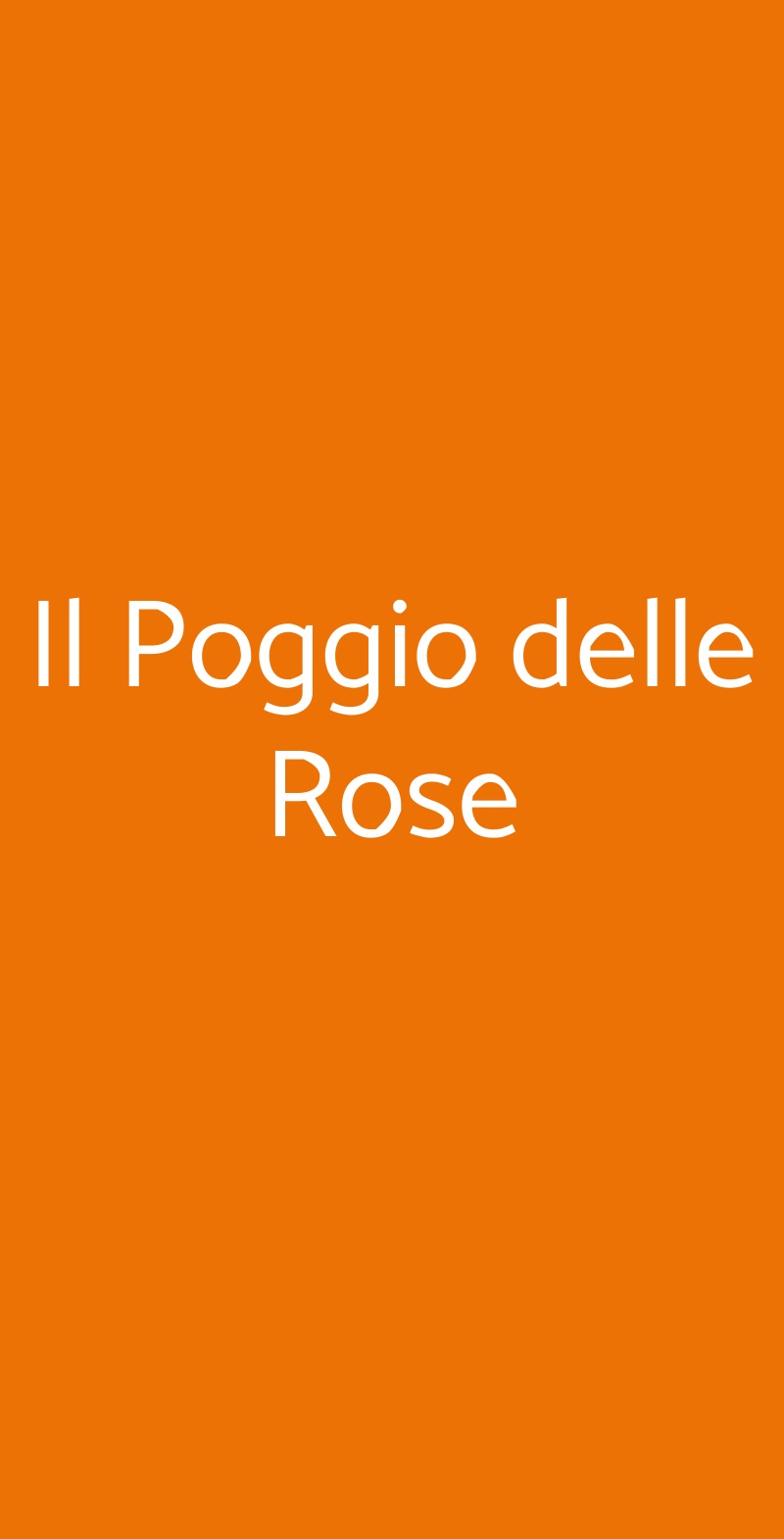 Il Poggio delle Rose Domicella menù 1 pagina