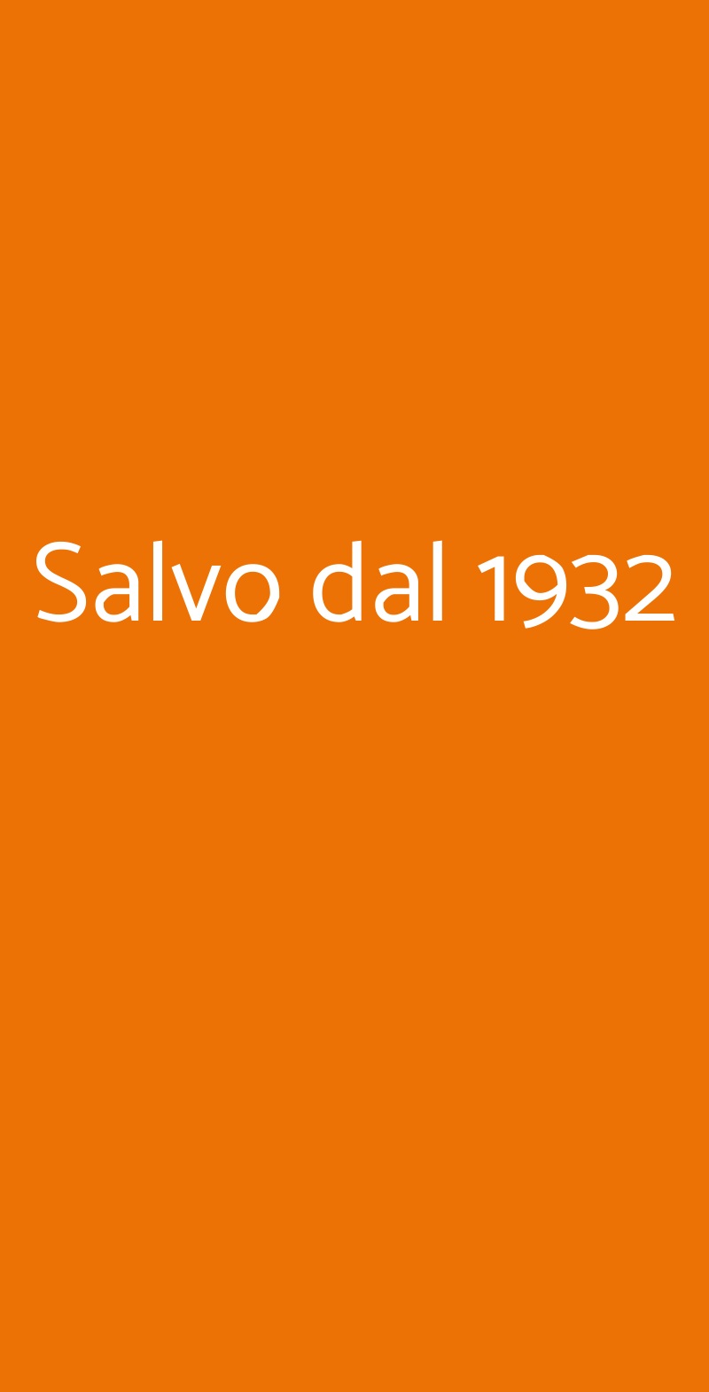 Salvo dal 1932 Santa Maria Capua Vetere menù 1 pagina