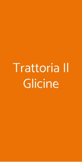 Trattoria Il Glicine, Milano