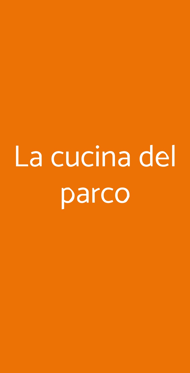 La cucina del parco Scheggino menù 1 pagina