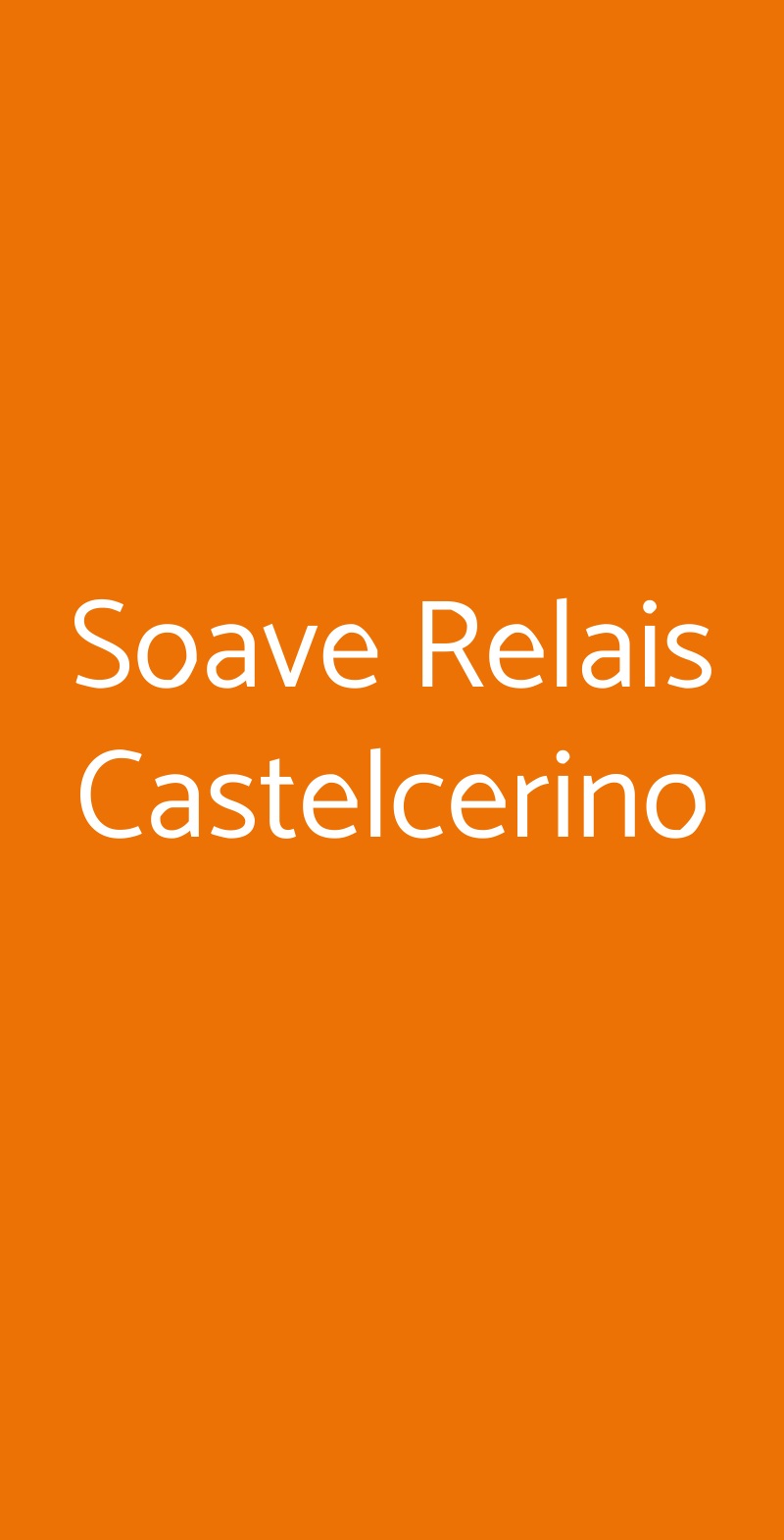 Soave Relais Castelcerino Castelcerino menù 1 pagina