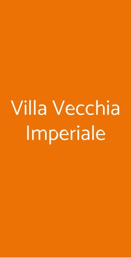 Villa Vecchia Imperiale, Vaglia
