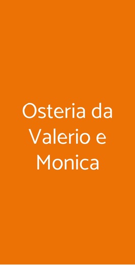 Osteria Da Valerio E Monica, Salerno