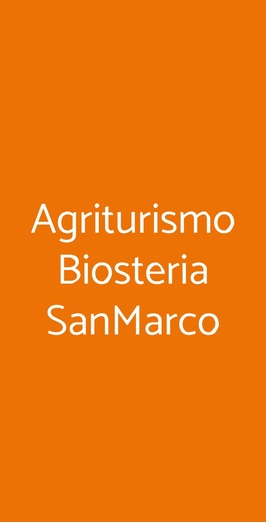 Agriturismo Biosteria Sanmarco, Rosignano Marittimo