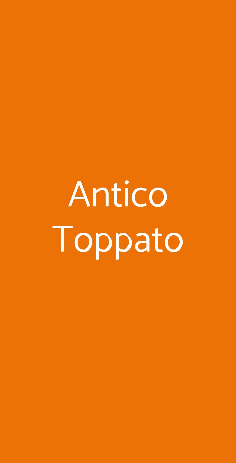 Antico Toppato Ponte Buggianese menù 1 pagina