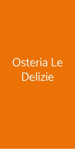 Osteria Le Delizie, Rimini