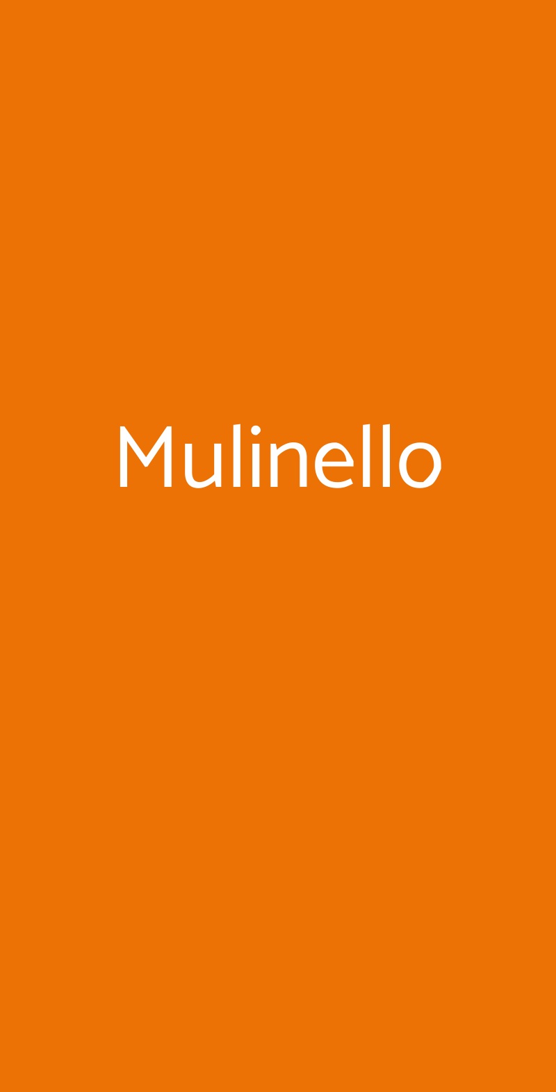 Mulinello Venezia menù 1 pagina