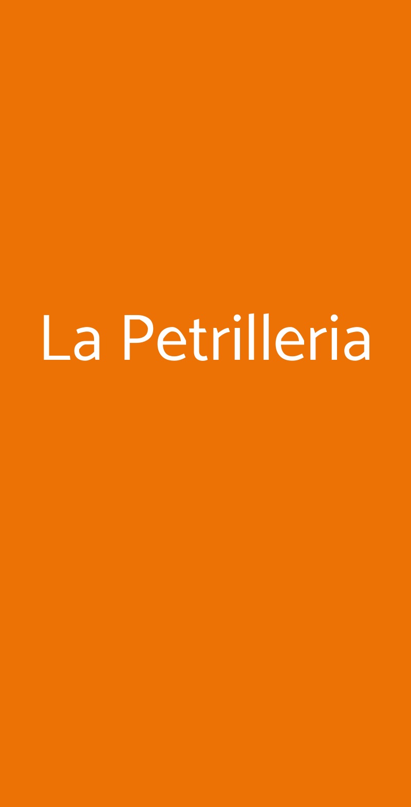 La Petrilleria Roma menù 1 pagina