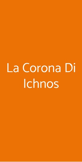 La Corona Di Ichnos, Siniscola
