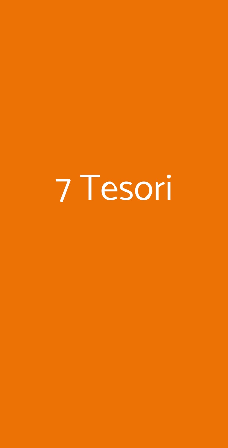 7 Tesori Torino menù 1 pagina