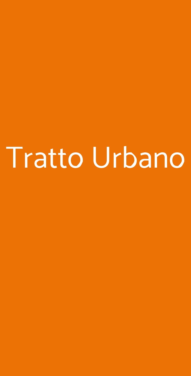 Tratto Urbano, Roma