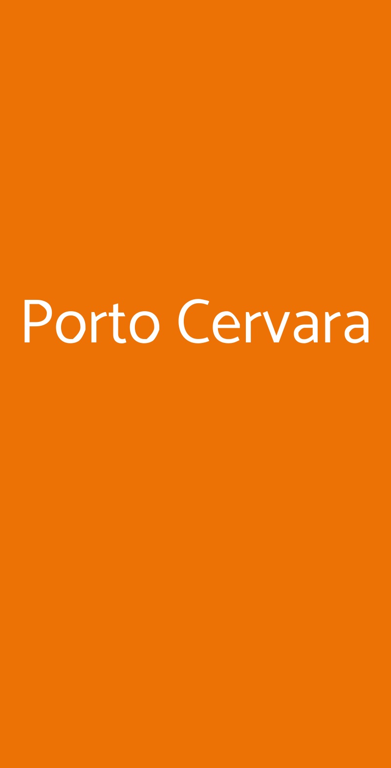 Porto Cervara Roma menù 1 pagina