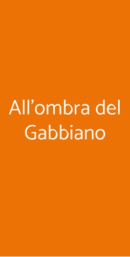 All'ombra Del Gabbiano