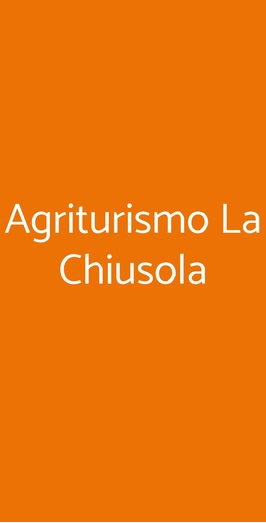 Agriturismo La Chiusola, Ozzano dell'Emilia