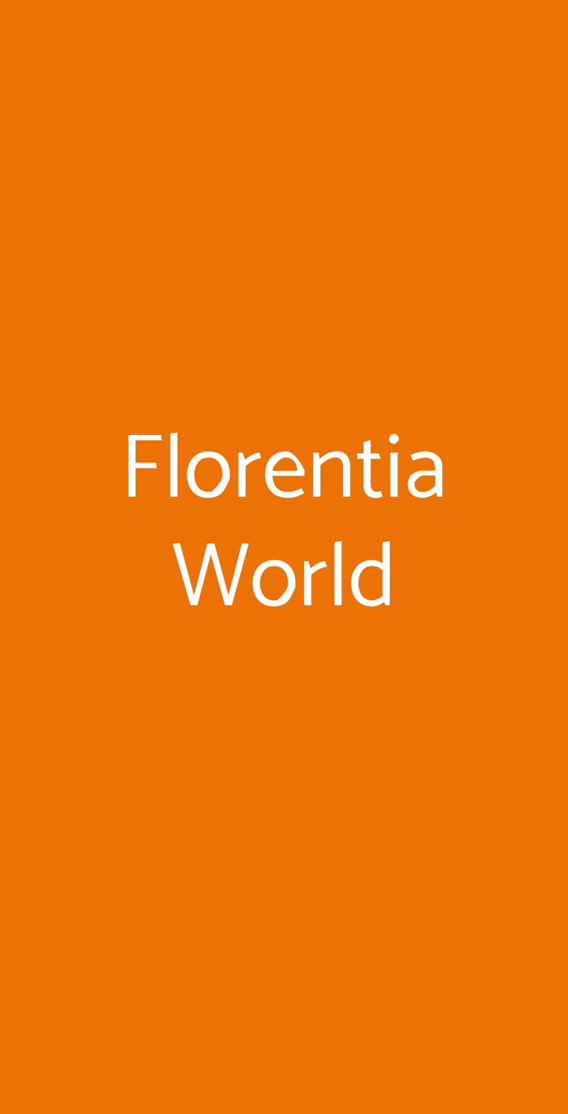 Florentia World San Benedetto Del Tronto menù 1 pagina