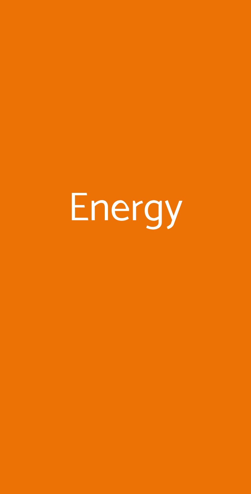 Energy Sammichele Di Bari menù 1 pagina